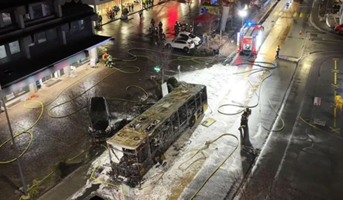 Serangan Pembakaran Bus di Kerzers Swiss Menelan Korban